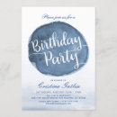 Search for lake birthday invitations Blue