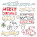 Search for happy holidays merry christmas wishes stickers Typography