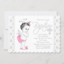 Search for baby angel christening invitations Pink