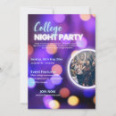 Search for neon nights invitations Glow party