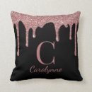Search for black and rose gold cushions Glitter