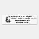 Search for scepticism bumper stickers Science