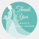 Search for turquoise bridal shower stickers Chic
