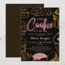 Search for pink and black baby shower invitations Gold