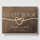 Search for wood heart guest books Simple