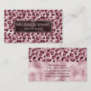 Search for leopard print business cards Girly