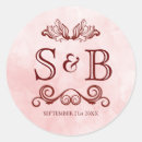 Search for elegant damask stickers Red