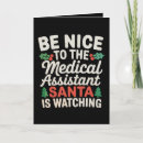 Search for funny medical seasonal cards Santa