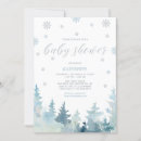 Search for blue and silver baby shower invitations Winter wonderland
