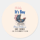 Search for baby pram boy shower stickers Elegant
