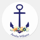 Search for floral anchor stickers Blue