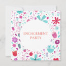 Search for teal engagement party invitations Botanical