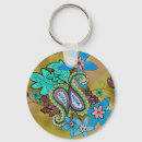 Search for paisley design key rings Leaves