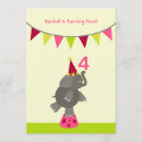 Search for circus 3rd birthday invitations Elephant