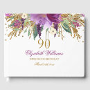 Search for 90th birthday party guest books Gold