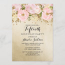 Search for pink gold 50th birthday invitations Blush