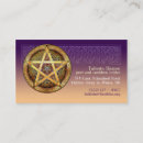 Search for pentacle business cards Wicca