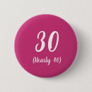 Search for 30 birthday badges Pink
