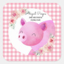 Search for cute pink pig stickers Farm animals