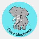 Search for save the elephant stickers Africa