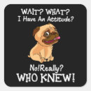 Search for dog sayings stickers Pug