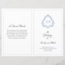 Search for traditional reception wedding programs Dusty blue