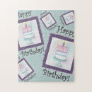 Search for birthday cake puzzles Happy