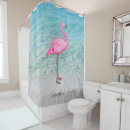 Search for pink flamingo shower curtains Beach