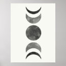 Search for moon phases posters Black and white