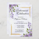 Search for womens retirement invitations Floral