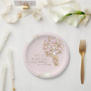 Search for pink and gold plates Girl baby shower