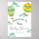 Search for baby girl hot air balloon posters Gender neutral baby shower