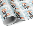 Search for red panda wrapping paper Watercolor