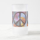 Search for peace sign beer glasses Psychedelic