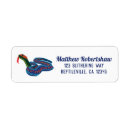 Search for reptile return address labels Blue
