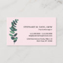 Search for therapist business cards Elegant