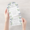 Search for blueberry wedding invitations Watercolor