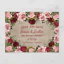 Search for burlap save date postcards Flowers