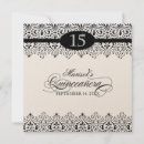 Search for black white silver quinceanera invitations For her