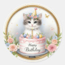Search for cute kitten stickers Birthday