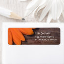 Search for orange daisy return address labels Floral