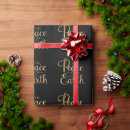 Search for peace on earth wrapping paper Gold