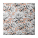 Search for black and white floral pattern tiles Garden
