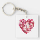 Search for red pink key rings Petals