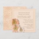 Search for peach daisy wedding invitations Elegant