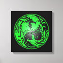 Search for yin yang canvas prints Dragon