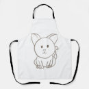 Search for animal sketches aprons Pet
