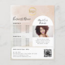 Search for femininity flyers Beauty salon