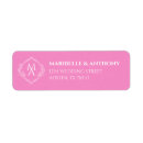 Search for pink diamonds return address labels Elegant