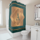 Search for gold and green shower curtains Geometric